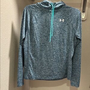 Under Armour Heathered Blue Long Sleeve Top